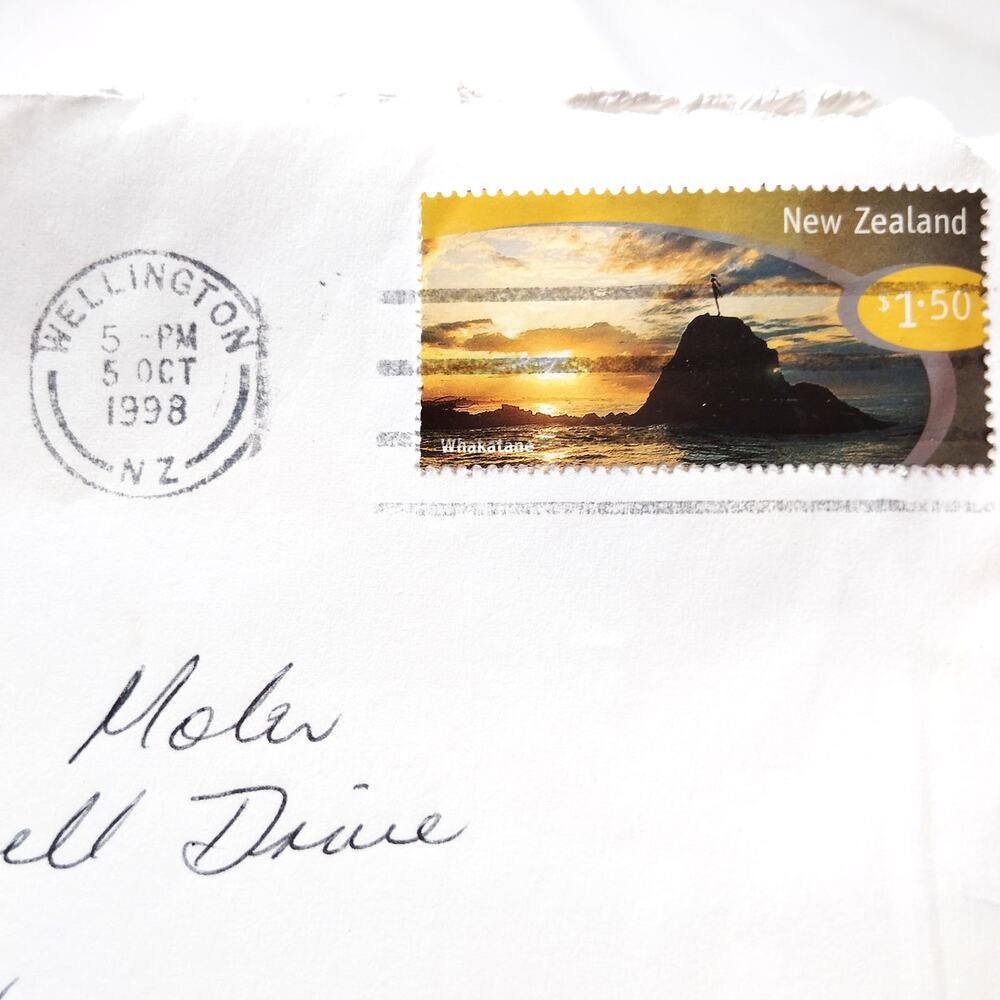 1998 New Zealand $1.50 Whakatane Scenic Stamp Cover to USA - NZ Post